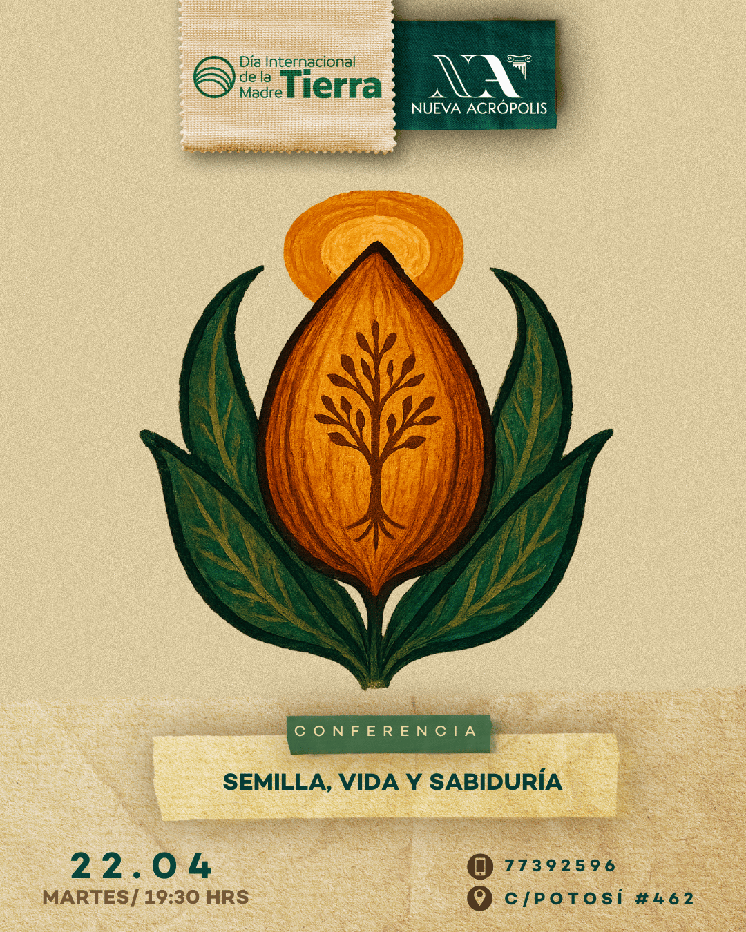 Abril 22 - Charla: Semilla, vida y sabiduría