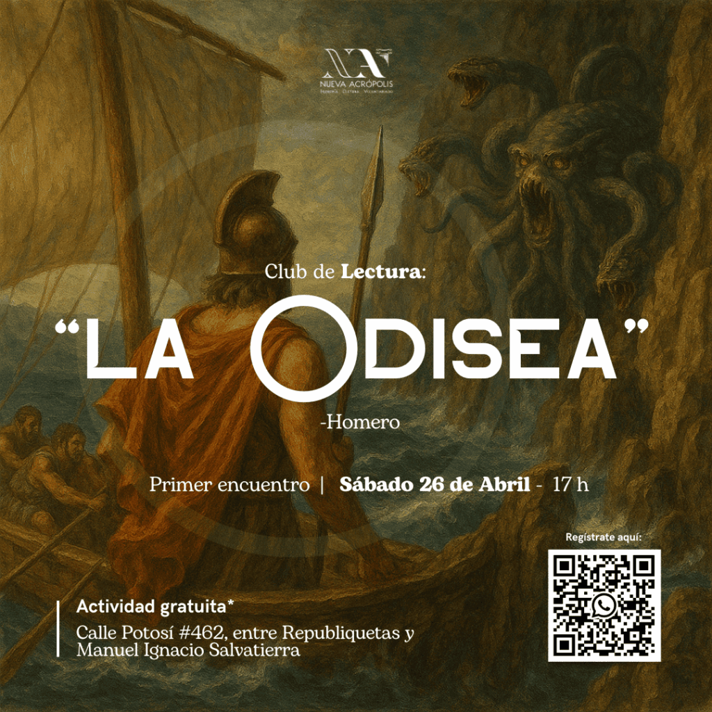 Únete a nuestro Club de Lectura sobre "La Odisea" en la Escuela de Filosofía ¿Te apasiona la filosofía y la literatura clásica? En nuestro Club de Lectura sobre "La Odisea" exploraremos una de las obras más emblemáticas de la literatura occidental, escrita por el poeta griego Homero. A través de esta lectura, no solo desentrañaremos las aventuras de Ulises y su regreso a Ítaca, sino que también analizaremos las profundas lecciones filosóficas que esta obra nos ofrece sobre la valentía, la justicia, la sabiduría y la naturaleza humana. ¿Por qué leer "La Odisea"? Un viaje épico y filosófico: En este viaje literario, nos adentraremos en el corazón de las decisiones humanas, la lucha contra los dioses y la búsqueda de sentido. Reflexiones filosóficas: Discutiremos temas como el destino, la ética, la virtud y el poder de la mente humana frente a la adversidad. Desarrollo crítico y filosófico: A través de nuestras sesiones de lectura, mejorarás tu capacidad crítica, desarrollando una comprensión más profunda de la obra y su conexión con la filosofía moderna. ¿Qué te ofrecemos? Reuniones semanales: Nos reunimos cada semana para discutir capítulos clave de la obra, guiados por expertos en filosofía. Ambiente de reflexión y aprendizaje: Un espacio donde podrás compartir tus pensamientos y escuchar diferentes perspectivas de compañeros apasionados por la filosofía. Recursos exclusivos: Accede a materiales de lectura complementarios, resúmenes filosóficos y análisis profundos que te ayudarán a entender mejor los temas tratados. ¿A quién está dirigido? Este club está diseñado tanto para estudiantes como para amantes de la filosofía que deseen explorar una obra literaria desde una perspectiva filosófica. Ya seas principiante o un lector avanzado, encontrarás en nuestras sesiones un espacio enriquecedor para expandir tus conocimientos. ¡No pierdas la oportunidad de unirte! Si estás listo para comenzar este fascinante viaje literario y filosófico, inscríbete ahora y forma parte de nuestro Club de Lectura sobre "La Odisea". ¡Te esperamos para compartir ideas, debates y mucho más!