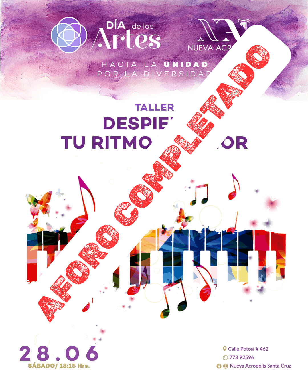 Jun 28 - Taller: Despierta tu Ritmo Interior