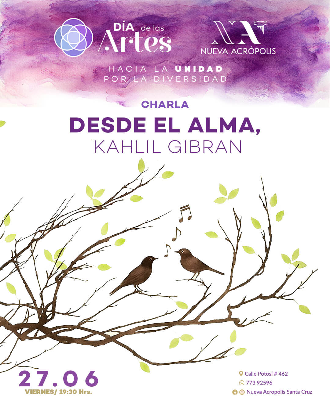 Jun 27 - Charla: Desde el Alma, Kahlil Gibran