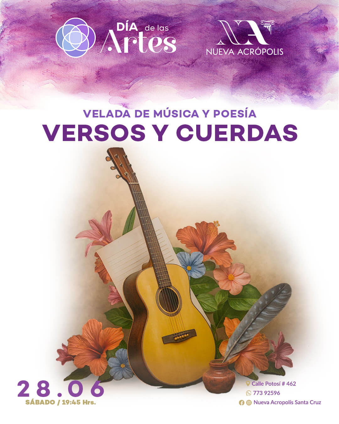 Jun 28 - Velada de Música y Poesía - Versos y cuerdas
